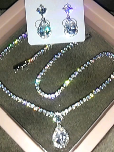 ⚡Sale⚡เซ็ทเครื่องประดับเพชรCz AAA+