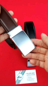 Dây nịt nam dây thắt lưng nam dây lưng da bò thật 3 lớp Smen S02  khóa tự động hợp kim cao cấp chống gỉ sét bảo hành 12 tháng