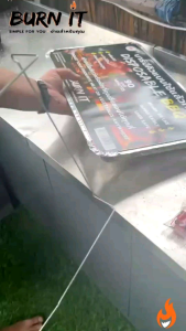 เตาบาร์บีคิวแบบใช้แล้วทิ้ง Disposable barbecue grills BBQ charcoals. เตาย่างขนาดใหญ่ (32*48 CM) และ เตาขนาดเล็ก (32*27 CM)  (big or small)