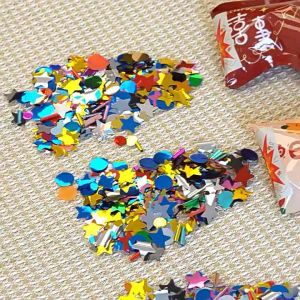 PARTY CONFETTI COLOURFUL HAND PRESS 6PCS派对手压彩色纸屑 6个