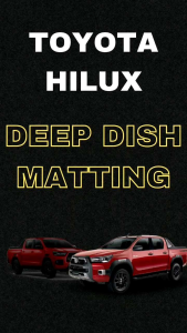 Toyota Hilux 2016-2023 Premium Diamond Deep Dish Matting: Car Accessories Waterproof Matt