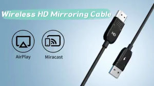 Wireless HDMI image adapter cable 5G Wi-Fi display device adapter suitable for laptops TVs/monitors supports Air Play and Miracast can be used immediately after insertion. Point-to-point projection YouTube video cable.