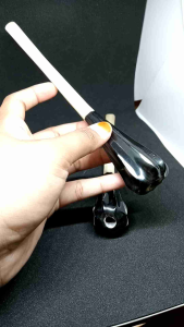 Pipa Tanduk Sapi Kombinasi & Motif Belimbing M91: Desain Unik untuk Produk E-commerce