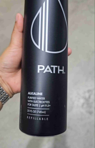 PATH Alkaline Bottled Water 740mL - 9.5 pH-Balanced Purified Water with Electrolytes in Aluminum