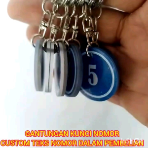 Gantungan Kunci Nomor Pintu Kamar Kos  Loker Dll