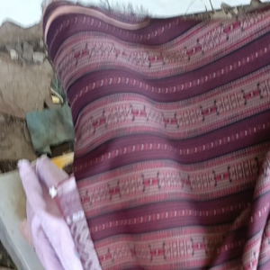 Kain Polyster Jet Black Motif Jual Meteran