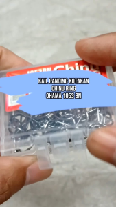 Kail Pancing Kotakan Chinu Ring Ohama 1053BN by Bless Size 1–9 | Isi 80–100 pcs | Kail Tajam Carbon Steel untuk Laut & Sungai