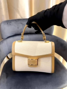 FA8576 NEW ARRIVALS SLINGBAG FASHION CANVAS TOP HANDLE WOMENBAG