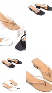 sandal heels wanita kekinian 3 cm