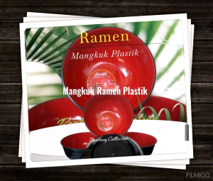Mangkuk Plastik Mangkuk Ramen Isi 6 pcs