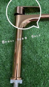 DUVENA BRASS ROSE GOLD TALL BASIN TAP