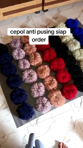 SCRANCHIE TILE ANTI PUSING PREMIUM IKAT RAMBUT JUMBO