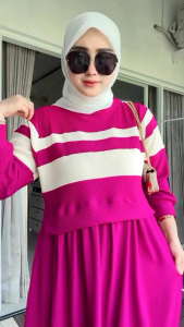 Midi Dress Knit Clarke Salur Dada