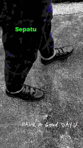Sepatu Seneaker Pria Tanpa Tali Sepatu Perekat Premium Sepatu Sekolah Kuliah Kerja Kasual Cowok Norton QPN-010 Full Black-Quickly