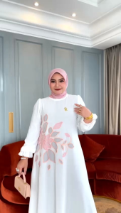 NANCY DRESS BORDIR HAND MANDE BY IRNA EMERALD