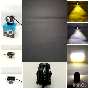 Lampu Tembak D2 Laser Cahaya Putih Kuning Isi 1 Pcs Bahan Alumunium