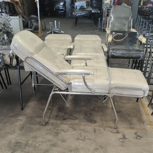 เตียงกลไก แบบปรับได้ 3 ระดับ ขาสแตนเลส  เตียงกลไกแขนปรับแบบบุ๋ม BS310 แข็งแรง ทนทาน อายุการใช้งานยาวๆ เป็นที่นิยมอันดับ1ในสถานเสริมความงาม ราคาพิเศษ