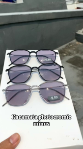 BELI 1 KACAMATA MINUS GRATIS 1 KACAMATA: Kacamata Photocromic Minus -050 s/d -600 Berubah Warna Kode 2189