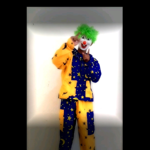 kostum badut bulanbintang setelan/kostum badut joker bulanbintang