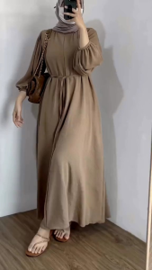 [Malaa Boutique] DANIRA DRESS | GAMIS BUSUI | CRINKLE AIRFLOW PREMIUM | GAMIS JUMBO | GAMIS VIRAL KEKINIAN | Gamis Abaya