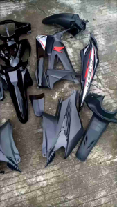 Cover Body Fullset Halus Kasar Honda Revo Lama 2007 s/d 2009 Warna Hitam