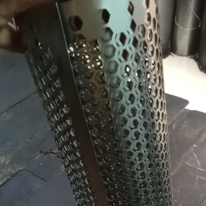 Perforated metal screen hexagon hole 2ft x 3ft