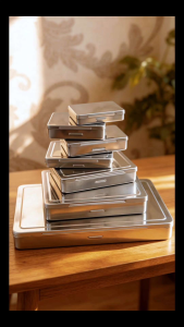 Stainless Steel Collection Storage Box for Jewelry Amulet Coins不锈钢钢收藏盒,适合首饰,佛牌收纳盒