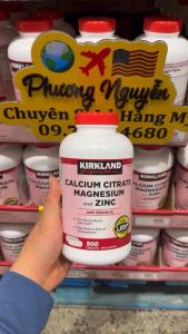 [HÀNG MỸ • ĐỦ BILL] Viên Uống Bổ Xương Khớp • CALCIUM CITRATE MAGNESIUM AND ZINC • KIRKLAND
