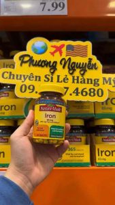 [HÀNG MỸ • ĐỦ BILL] Viên Uống Bổ Sung Sắt Bổ Máu • IRON 65mg • NATURE MADE