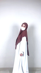 MARYAM BERGO WARNA TERBARU 2 Jilbab Daily Instan NON PAD Tali belakang by levezein