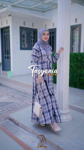 TASYANIA DRES2 BY ANNAIRA.ID || DRES KEKINIAN DEWASA || MAT. KATUN TWILL || BUSUI FRIENDLY KANCING AKTIF