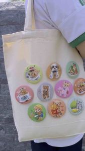Fashion Accessories Badge Design Malaysia Unique Food & Drink with Cute Animal concept (BUY 10 FREE 1)