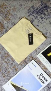 Jemssky  Kaos Polos T-shirt Cotton Combed 30s Cream