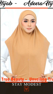 INSTANT SARUNG NUHAAKAIN ORGANIC COTTONRIBBED PREMIUMEASY TO WEARIRONLESSSTRETCHABLE HIJAB