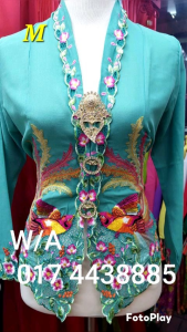 Kebaya Sulam Nyonya Embroidery Traditional Hand Made(SS)