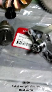 paketan komplit dinamo stater + granat stater + tutup + gigi stater + kipas kaleng beat karbu beat f1