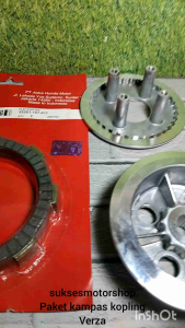 Paketan Kampas Kopling Rumah Kaki 4 + Lawan Honda Verza Mega Pro New Monoshock