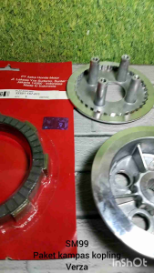 Paketan Kampas Kopling & Rumah Lawan Kaki 4 Honda Verza Mega Pro New Monoshock