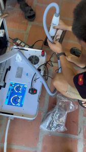 Máy Xoá Xăm Nám Tàn Nhang Mini Vali với 5 Đầu Bắn Đa Chức Năng