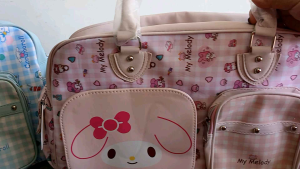 TRAVEL BAG SANRIO JUMBO / TAS OLAH RAGA KUROMI CINNAMOROLL / TRAVEL BAG MELODY HELLO KITTY