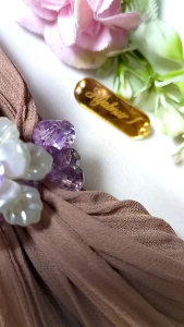 Hijabnur1 - Cincin Hijab - Ring Hijab Mutiara - Bros Hijab Handmade