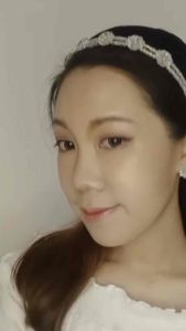 Bando Korea Bunga Lotus Beads Hologram Transparan Hairband Flower Headband Manik Manik Korean Style Aesthetic