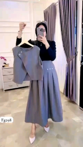 SALE welina set/setelan rok/setrok/setelan wanita/setelan muslim/baju muslim