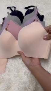 เสื้อในไร้โครง ไร้ขอบ สีพาสเทล คัพC-D 34-42