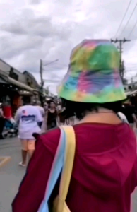 หมวกมัดย้อม.หมวกมัดย้อมสีพาสเทล.หมวกผ้าฝ้าย รับSummer