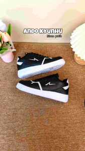 Sepatu Ando kyunhu hitam putih black white