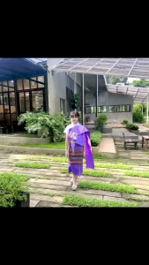 ชุดผ้าฝ้ายแต่งสไบ  (ได้ 3 ชิ้น  เสื้อ สไบ ผ้าถุง)🌸