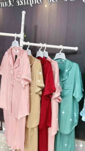 Đồ Ngủ Bigsize Lửng lụa xước ánh kim cao cấp 59-100kg mặc nhà mát mẻ và sang chảnh