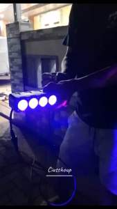 NINE LUMINOS LED LAMPU SOROT TEMBAK Q10 4 MATA LED 50 WATT 4 MODE CAHAYA DEVIL ICE BLUE CAHAYA LAMPU PUTIH DAN KUNING SUPER TERANG