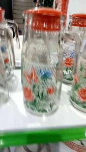 Teko Air Kaca Tebal & Tempat Air Minum 2 Liter